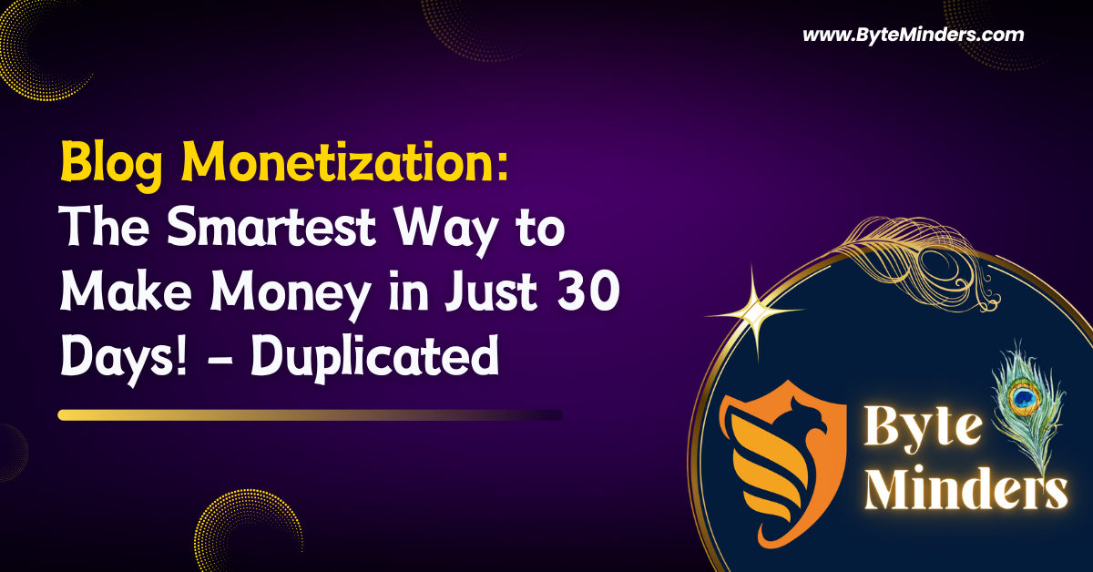Blog Monetization