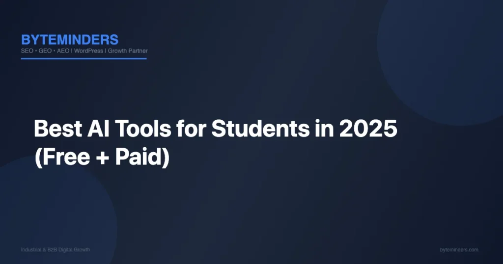Best AI Tools for Students in 2025 (Free + Paid)