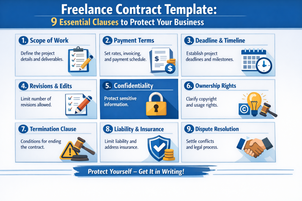 Freelance Contract Template: 9 Essential Clauses to Protect Your Business