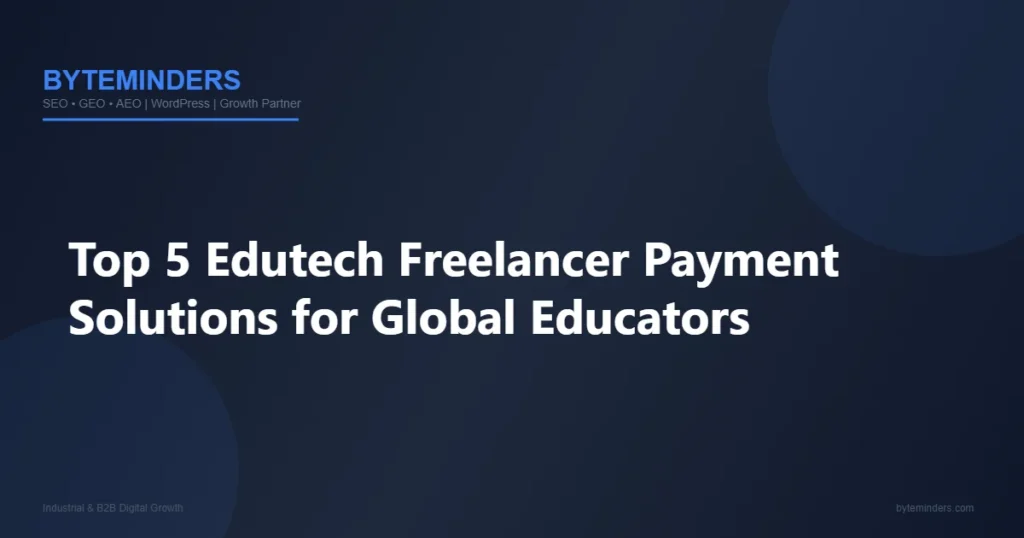 edutech freelancer payment solutions