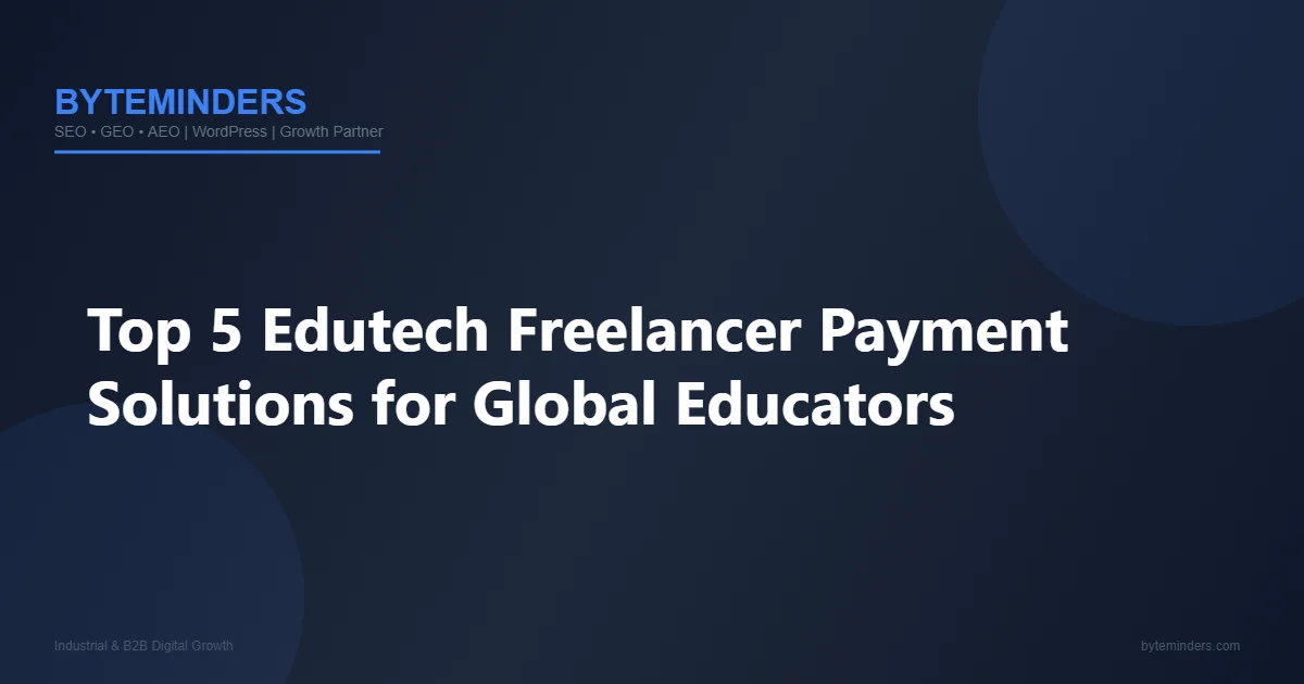 edutech freelancer payment solutions